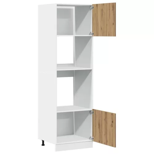  “Lyon” kézműves tölgy szerelt fa mikrohullámúsütő-szekrény