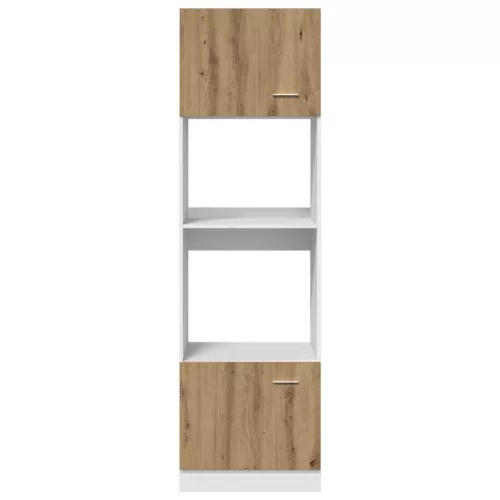  “Lyon” kézműves tölgy szerelt fa mikrohullámúsütő-szekrény