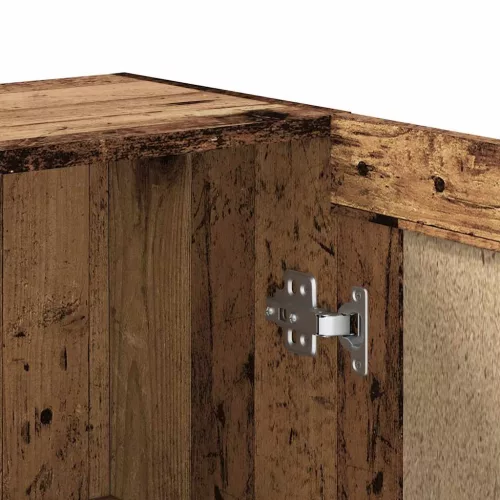  antik fa színű szerelt fa könyvszekrény 82,5 x 30,5 x 80 cm