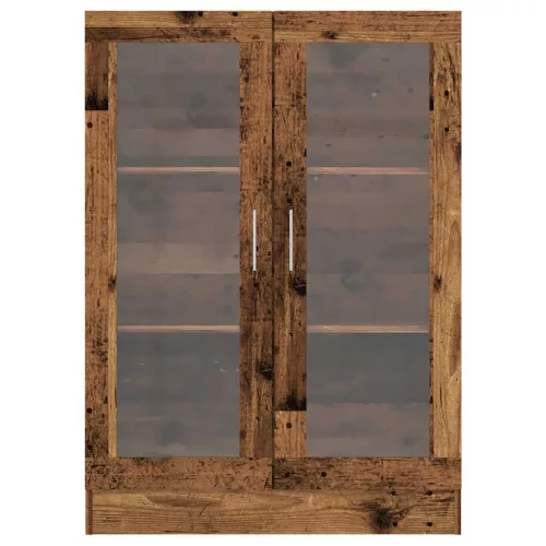  antik fa színű szerelt fa könyvszekrény 82,5 x 30,5 x 115 cm