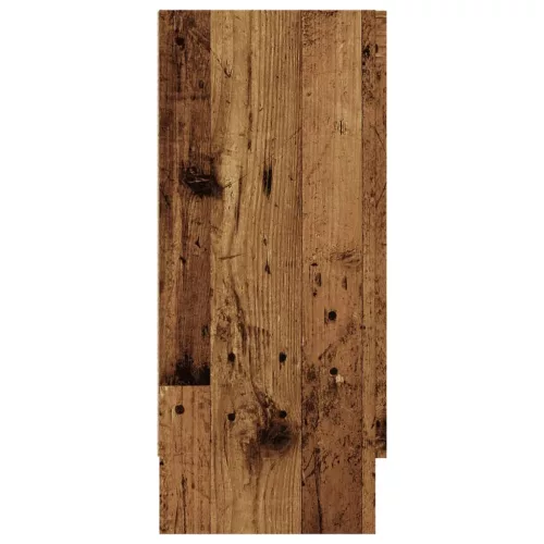  antik fa színű szerelt fa tálalószekrény 120 x 30,5 x 70 cm