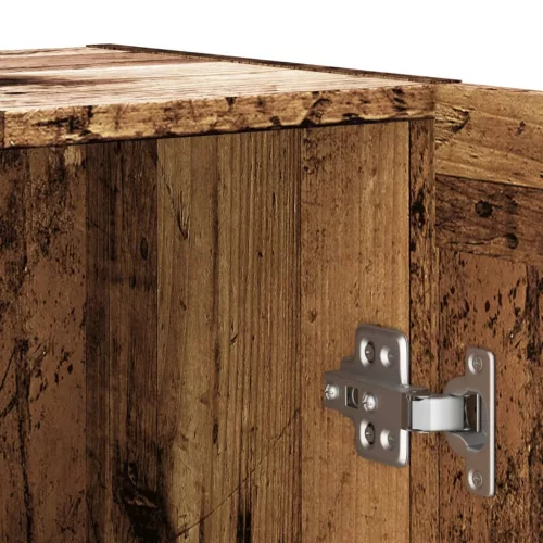  antik fa színű szerelt fa tálalószekrény 120 x 30,5 x 70 cm