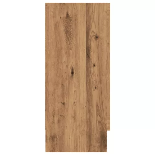  kézműves tölgy színű szerelt fa tálalószekrény 120x30,5x70 cm