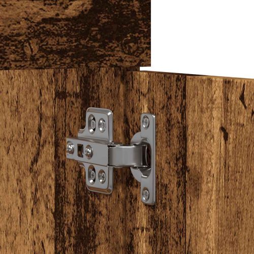  antik fa színű szerelt fa mosdószekrény 80 x 38,5 x 46 cm