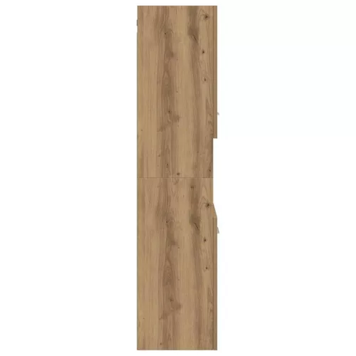  kézműves tölgy szerelt fa függő fürdőszobaszekrény 30x30x130 cm