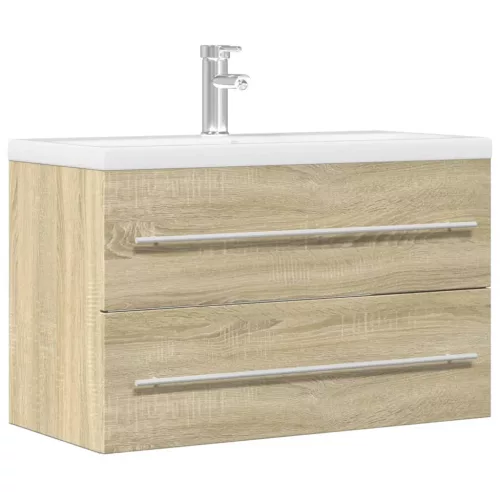  antik fa színű szerelt fa mosdószekrény 80 x 38,5 x 48 cm