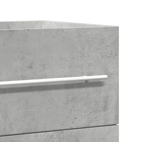  kézműves tölgy színű szerelt fa mosdószekrény 80 x 38,5 x 48 cm