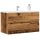  antik fa színű szerelt fa mosdószekrény 90 x 38,5 x 45 cm