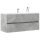  betonszürke szerelt fa mosdószekrény 100 x 38,5 x 45 cm