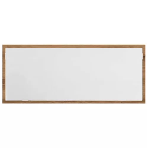  kézműves tölgy szerelt fa LED-es fürdőszobatükör 100x8,5x37 cm