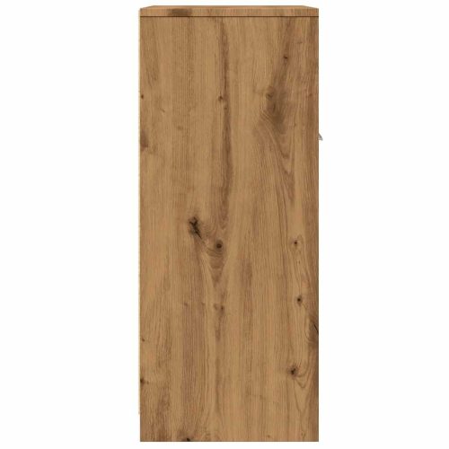  kézműves tölgy színű szerelt fa mosdószekrény 60 x 33 x 80 cm