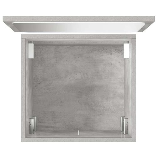  2 részes betonszürke szerelt fa fürdőszobai bútorszett