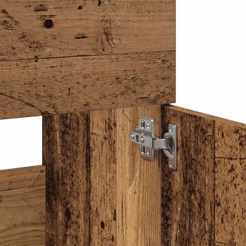  Fürdőszoba szekrény tükörrel Régi fából készült fűrészáru