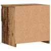  2 db antik fa forgácslap éjjeliszekrény 40 x 30 x 39 cm