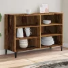  antik fa színű szerelt fa tálalószekrény 103,5 x 35 x 70 cm