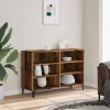  antik fa színű szerelt fa tálalószekrény 103,5 x 35 x 70 cm