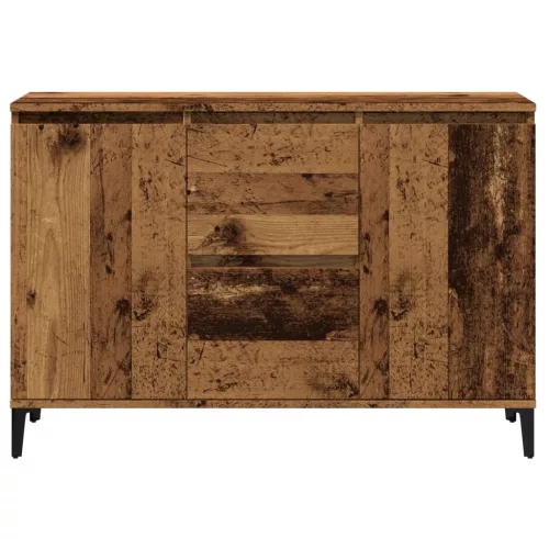  antik fa színű szerelt fa tálalószekrény 102 x 35 x 70 cm