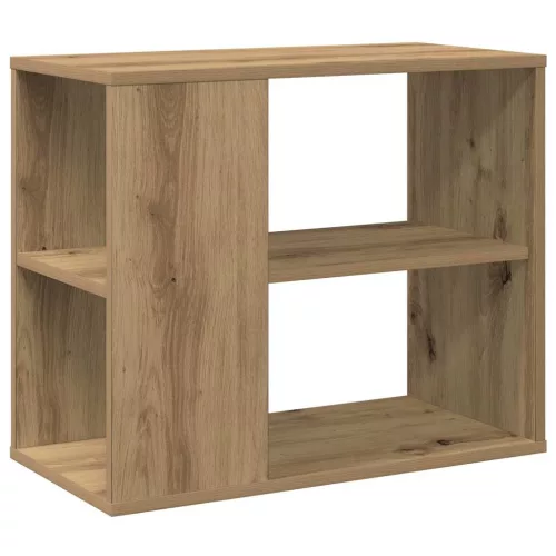  kézműves tölgy színű szerelt fa kisszekrény 60 x 30 x 50 cm