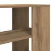  kézműves tölgy színű szerelt fa kisszekrény 60 x 30 x 50 cm
