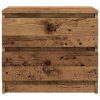  antik fa színű szerelt fa éjjeliszekrény 50 x 40 x 43,5 cm