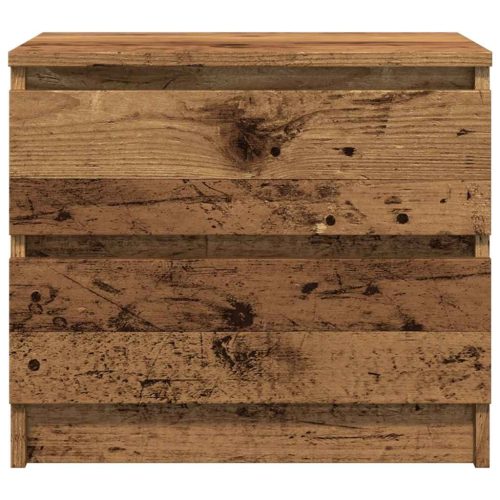  antik fa színű szerelt fa éjjeliszekrény 50 x 40 x 43,5 cm