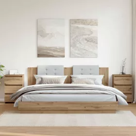  éjjeliszekrények 2 db Artisan tölgy 40x35x62,5 cm műfa