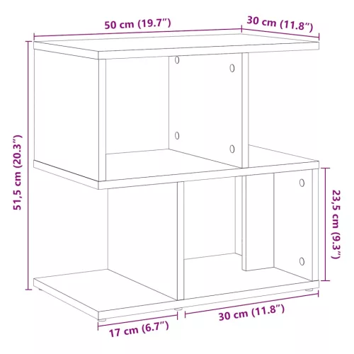  éjjeliszekrények 2 db Régi fa 50x30x51,5 cm Gépelt fa
