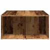  antik fa színű szerelt fa dohányzóasztal 90 x 67 x 33 cm