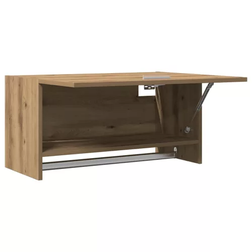  kézműves tölgy színű szerelt fa ruhásszekrény 70x32,5x35 cm