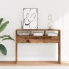  Konzolasztal régi fa 105x30x80 cm műszaki fa