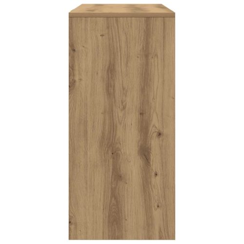  kézműves tölgy színű szerelt fa íróasztal 102,5 x 35 x 75 cm