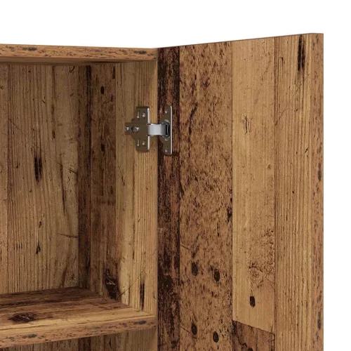  antik fa színű mosógépszekrény 64 x 25,5 x 190 cm