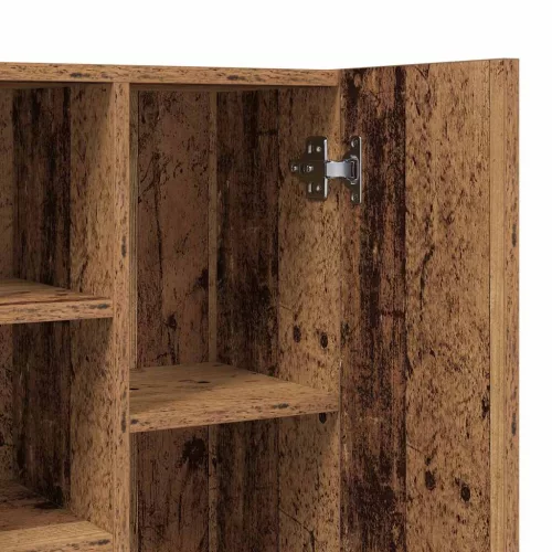  antik fa színű mosógépszekrény 64 x 25,5 x 190 cm