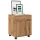  kézműves tölgy színű szerelt fa kerekes szekrény 45 x 38 x 54cm
