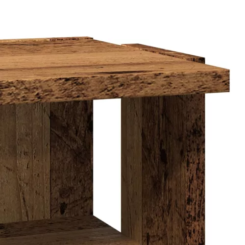  antik fa színű szerelt fa cipőszekrény 28 x 27 x 102 cm