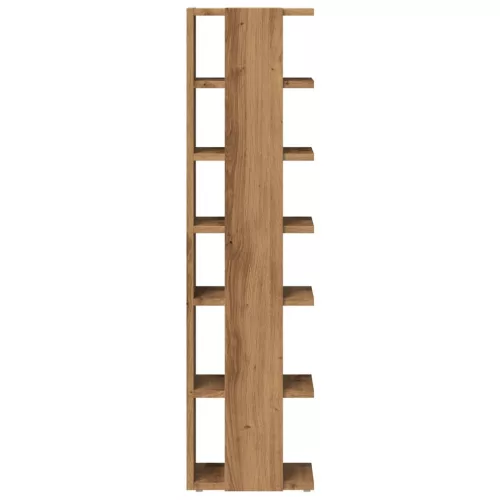  kézműves tölgy színű szerelt fa cipőszekrény 28 x 27 x 102 cm