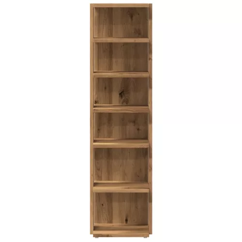  2 db kézműves tölgy színű szerelt fa cipőszekrény 28x27x102 cm