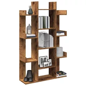  Könyves szekrény Régi fa 86x25,5x140 cm Gépelt fa