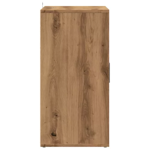  kézműves tölgy színű szerelt fa cipősszekrény 60 x 35 x 70 cm