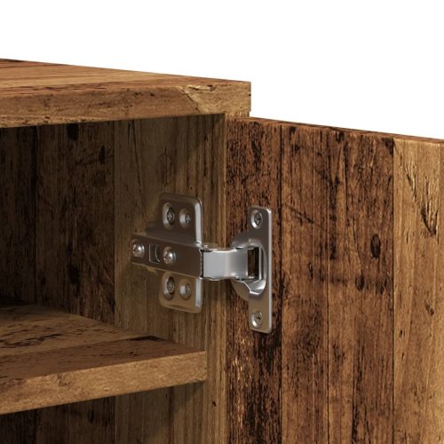  antik fa színű szerelt fa cipősszekrény 60 x 35 x 92 cm