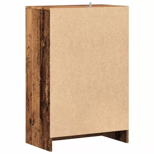  antik fa színű szerelt fa cipősszekrény 60 x 35 x 92 cm