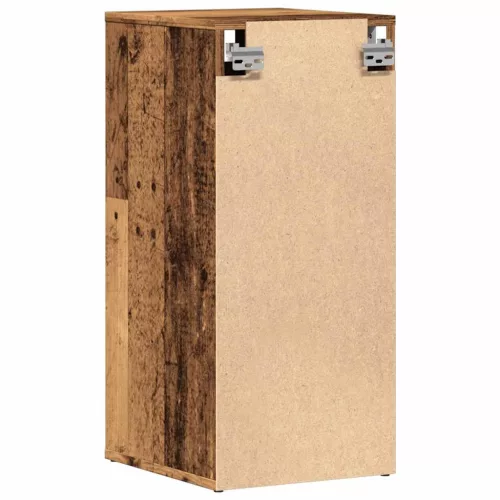  2 db antik fa színű szerelt fa cipősszekrény 32 x 35 x 70 cm