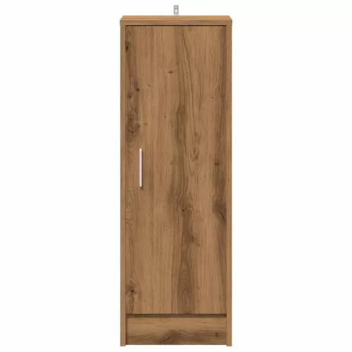  kézműves tölgy színű szerelt fa cipőszekrény 32x35x92 cm