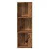  antik fa szerelt fa sarokszekrény 33 x 33 x 100 cm