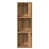 kézműves tölgy szerelt fa sarokszekrény 33x33x100 cm
