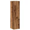  antik fa színű szerelt fa sarokszekrény 33 x 33 x 132 cm