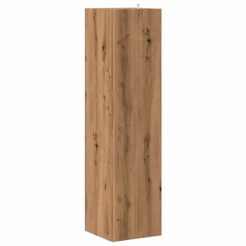  kézműves tölgy szerelt fa sarokszekrény 33 x 33 x 132 cm