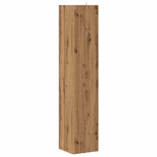  kézműves tölgy szerelt fa sarokszekrény 33 x 33 x 165 cm