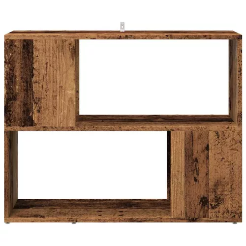  antik fa színű térelválasztó könyvszekrény 80x24x63 cm