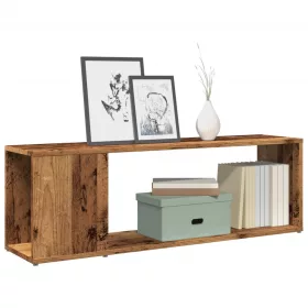  antik fa színű szerelt fa TV-szekrény 100 x 24 x 32 cm